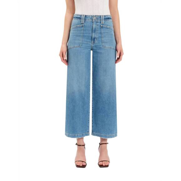 DAZE Denim - NEW DAZE valley girl wide leg ankle jeans in blue